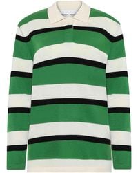 EMERSON RENALDI - Polo-Neck Striped Sweater - Lyst