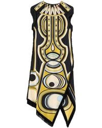 La DoubleJ - Asymmetric Dress With Fringes - Lyst