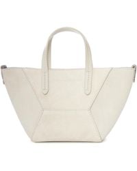 Brunello Cucinelli - Mini Suede Bag With Shoulder Strap - Lyst