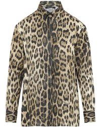 Roberto Cavalli - Jaguard Print Shirt - Lyst