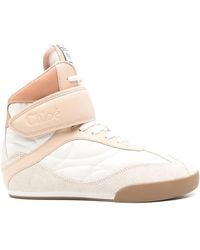 Chloé - Kick Leather Sneakers - Lyst