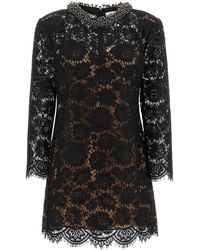 Self-Portrait - Lace Dress With Jewel Collar - Lyst