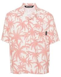 Palm Angels - Off-white Palm Tree Shirt - Lyst