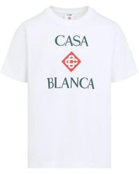 CASABLANCA - Logo-Print T-Shirt - Lyst