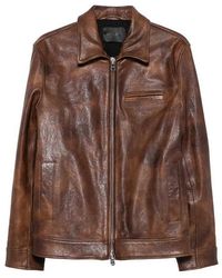 Dondup - Leather Outerwear - Lyst