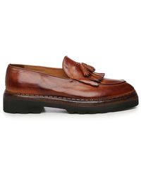 Eleventy - Leather Loafers - Lyst