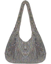 Kara - Crystal Mesh Shoulder Bag With Decoration - Lyst