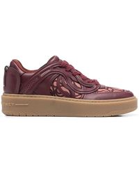 Stella McCartney - Faux Leather And Fabric Sneakers - Lyst