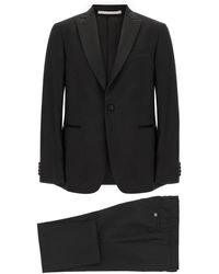 Pal Zileri - Wool And Satin Dress - Lyst