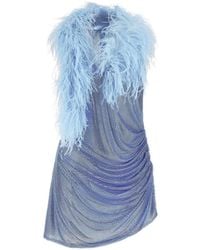 GIUSEPPE DI MORABITO - Dress With Removable Crystals And Feathers - Lyst