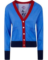 In bed with You - V Neck Printed Cardigan - Lyst