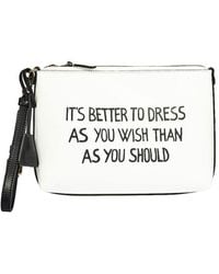 Moschino - It's Better Clutch Bag - Lyst
