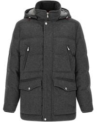 Brunello Cucinelli - Membrane Wool Flannel Parka - Lyst
