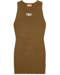 DIESEL - 'M-Caddix' Ribbed Knit Sleeveless Dress - Lyst
