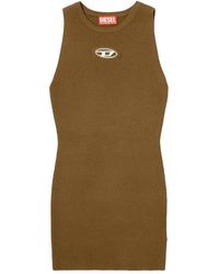 DIESEL - 'M-Caddix' Ribbed Knit Sleeveless Dress - Lyst