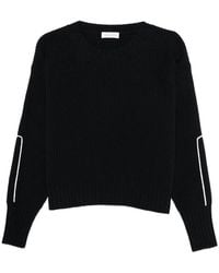 Roberto Collina - Embroidered Ribbed Wool Crewneck Jumper - Lyst