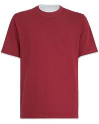 Brunello Cucinelli - Cotton T-Shirt - Lyst