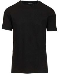Tom Ford - Perforated Ribbed T-Shirt - Lyst