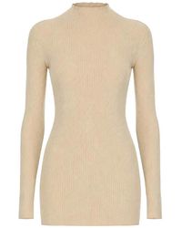 Rick Owens - High Neck Knit Sweater - Lyst