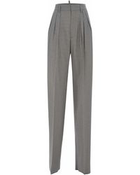 DSquared² - Houndstooth Wool Blend Trousers - Lyst