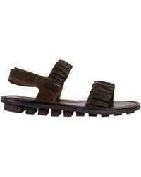 Trippen - Open Sandal With Ruffled Buckles - Lyst