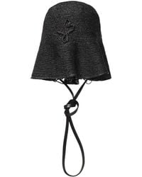 Ruslan Baginskiy - Reversible Raffia Hatbag Shoulder Bag - Lyst