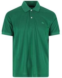 Lacoste - Silk Piqu Polo Shirt - Lyst