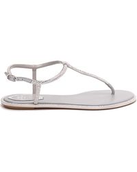 Rene Caovilla - Diana Flat Sandals - Lyst