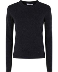 Max Mara - Ticino Logo Long Sleeves Round Neck Sweater - Lyst