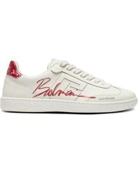 Balmain - Sneakers Swan Lipstick - Lyst