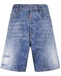 DSquared² - Bermuda Shorts Made Of Denim - Lyst