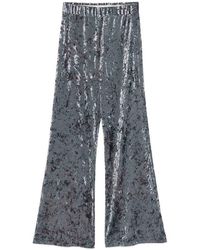 forte_forte - Velvet High-Waisted Trousers - Lyst