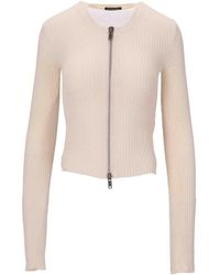 Ann Demeulemeester - Terna Wool Zipped Cardigan - Lyst