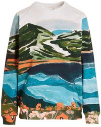 Chloé - Printed Cotton Sweatshirt - Lyst