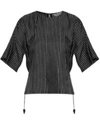 Max Mara - Mxmnordica Printed Silk Blouse - Lyst