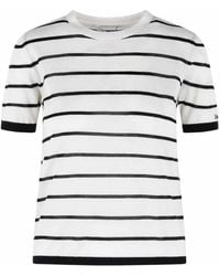 Max Mara - 'Favetta' Cashmere And Cream Silk T-Shirt - Lyst