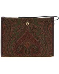 Etro - Medium Jacquard Pouch - Lyst