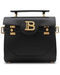 Balmain - Leather Top Handle Bag - Lyst