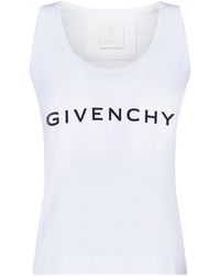 Givenchy - Logo Patch Cotton Tank Top - Lyst