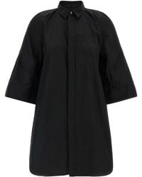 Sacai - Chemisier Dress With Wide Sleeves - Lyst