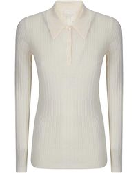 A.P.C. - Pull Col Polo Petites Ctes - Lyst