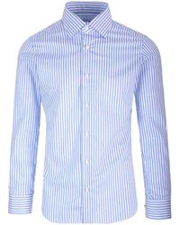 Barba Napoli - Journey Line Cotton Oxford Shirt - Lyst
