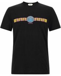 Versace - Medusa Print Cotton T-Shirt - Lyst
