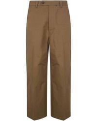 Comme Des Garcons Hommes Plus - Cotton Wide Straight Leg Trousers - Lyst