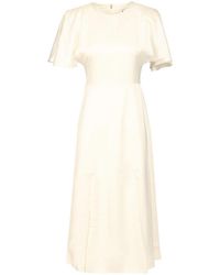 ROTATE BIRGER CHRISTENSEN - Shiny Satin Midi Dress - Lyst