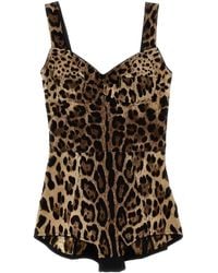 Dolce & Gabbana - Leopardo Bodysuit - Lyst
