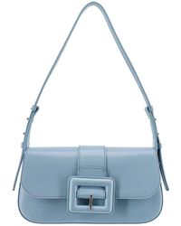 Bally - Leather Shoulder Bag With Maxi Buckle - Lyst