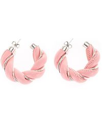 Bottega Veneta - Nappa Round Earrings - Lyst