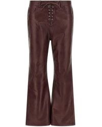 ROTATE BIRGER CHRISTENSEN - Flared Leather-Effect Pants - Lyst