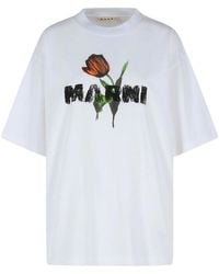 Marni - T-Shirt With Logo - Lyst